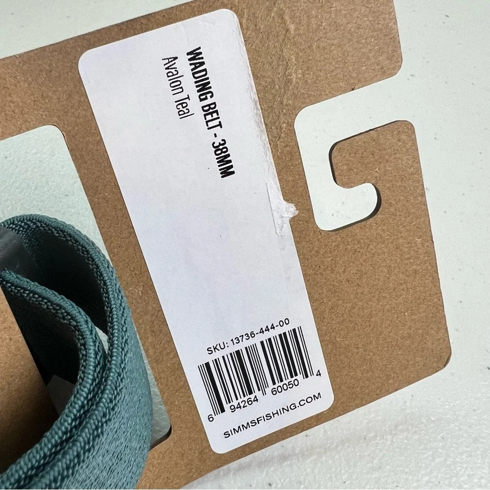 Simms 38mm Fishing Wading Teal Belt - Picture 9 of 11